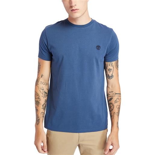 Timberland t-shirt girocollo da uomo dunstan river blu marino