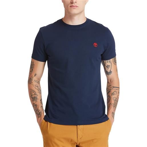 Timberland t-shirt girocollo da uomo dunstan river blu