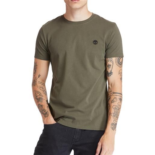 Timberland t-shirt girocollo da uomo dunstan river verde