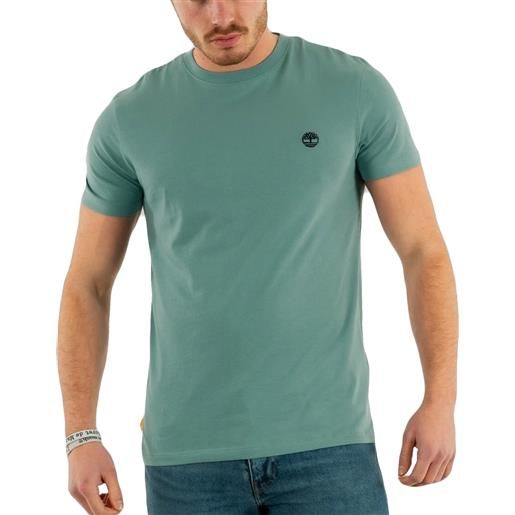 Timberland t-shirt girocollo da uomo dunstan river verde