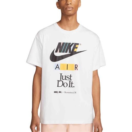 Nike t-shirt da uomo sportswear max90 bianca