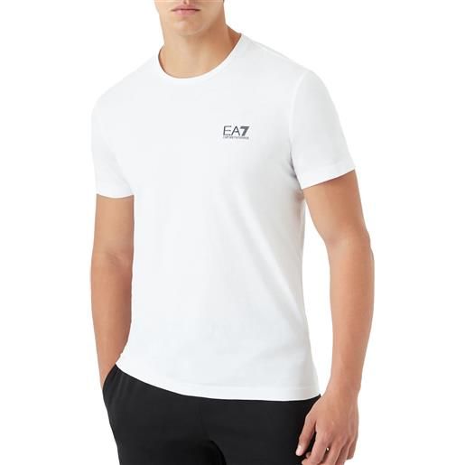 Ea7 emporio armani t-shirt da uomo core identity bianca