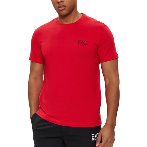 Ea7 emporio armani t-shirt da uomo core identity rossa