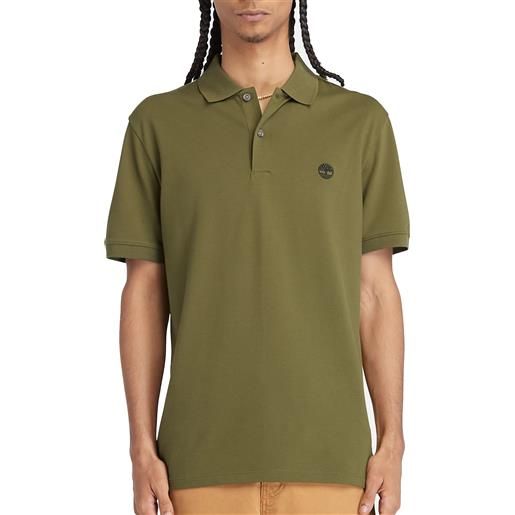 Timberland polo da uomo elasticizzata merrymeeting river verde