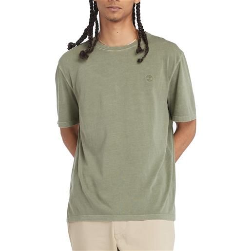 Timberland t-shirt da uomo garment-dyed verde