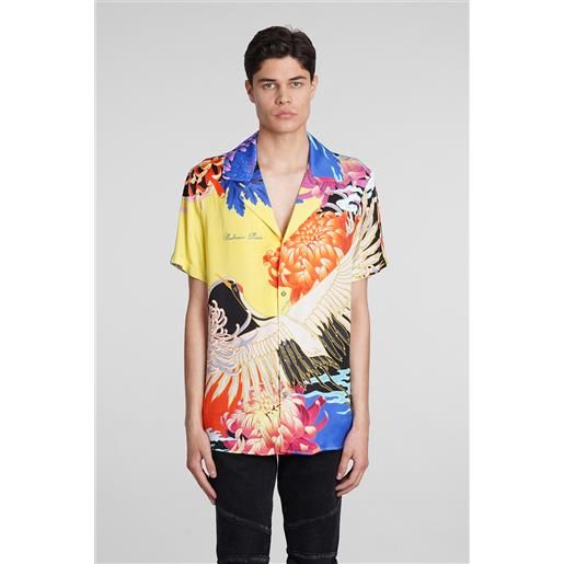Balmain camicia in viscosa multicolor