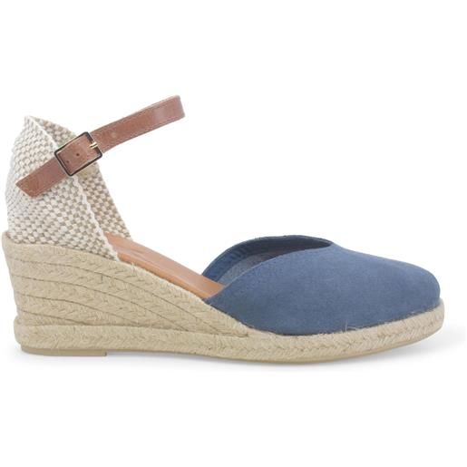 Melluso espadrillas donna in tessuto grigio jeans 018206w