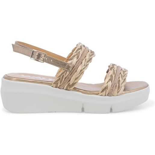 Melluso sandalo donna in tessuto nude r80115