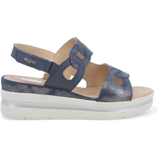 Melluso sandalo donna in pelle multi blu 019213