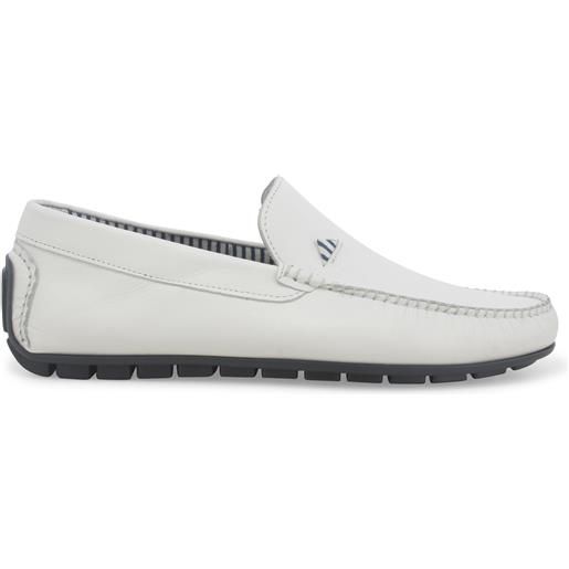 Melluso mocassino uomo in pelle bianco u16017w