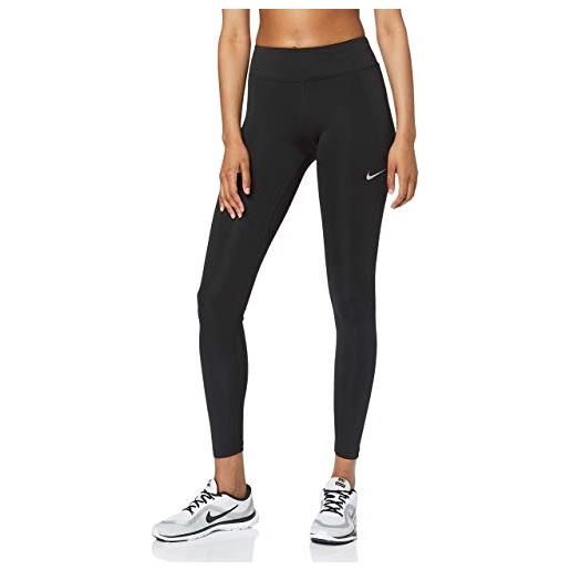 Nike fast mr, leggings donna, nero, xs