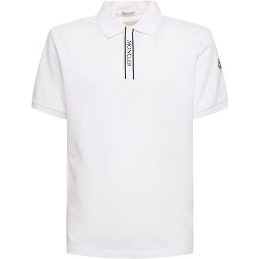 MONCLER logo cotton polo shirt