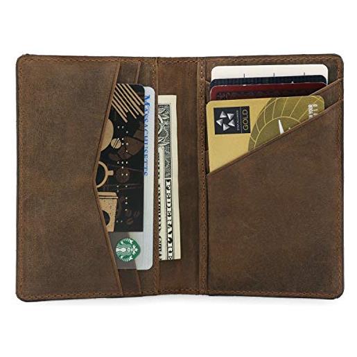 Otto Angelino otto329, travel accessory bi fold wallet men's, cannella, taglia unica