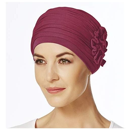 Christine headwear lotus turban fascia per capelli, red burn, one size da donna