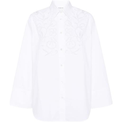 P.A.R.O.S.H. camicia con ricamo - bianco