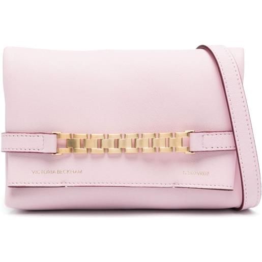 Victoria Beckham borsa a tracolla mini chain pouch - rosa