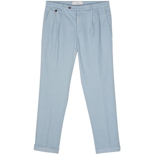 Briglia 1949 pleat-detail tapered trousers - blu
