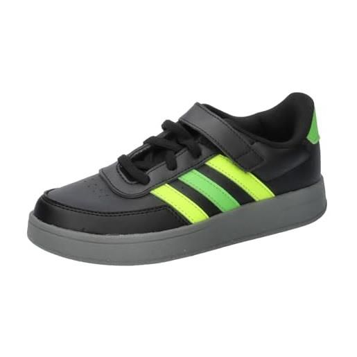 adidas breaknet 2.0, scarpe da ginnastica unisex-bambini e ragazzi, core black dgh solid grigio metallo grigio, 6.5 uk child