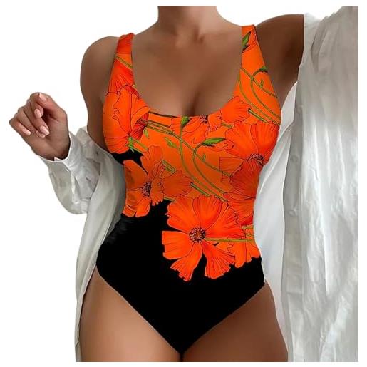 Keerlonno costume da bagno donna intero curvy beachwear mare contenitivo costumi interi elegante vintage costumi da bagno dimagrante curvy monokini imbottito a vita alta swimwear 2024 push up