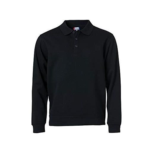 Clique basic polo sweater maglia di tuta, nero, 4xl uomo