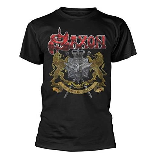 Saxon '40 years' (black) t-shirt (x-large)