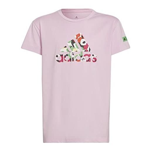 adidas t-shirt adidas mmk tee hd6743 bambina rosa rosa 11-12 anni