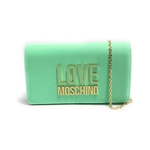 Love Moschino borsa a tracolla jelly logo donna cipria