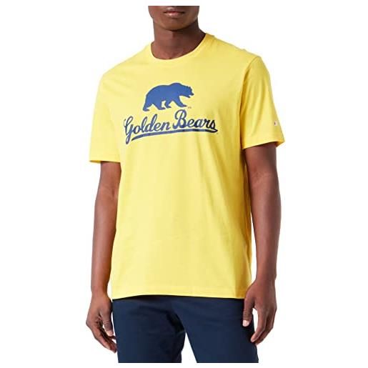 Champion legacy college graphic s/s t-shirt, giallo senape, m uomo