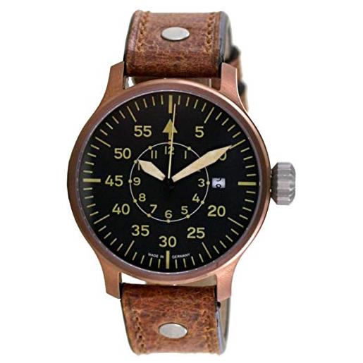 Aristo orologio da polso da uomo, stile vintage, orologio da aviatore, automatico, 0h19a