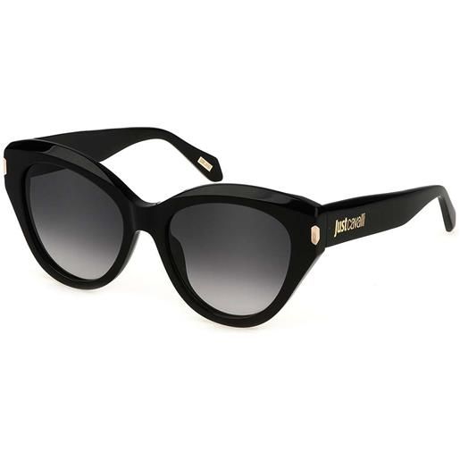 Roberto Cavalli occhiali da sole Roberto Cavalli neri forma a farfalla sjc033550700