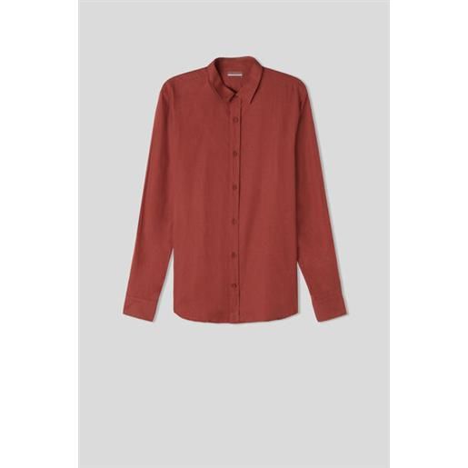 Intimissimi camicia in lino e cotone rosso