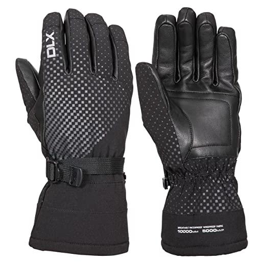 Trespass alazzo-dlx gloves - guanti unisex per adulti, colore: nero, l