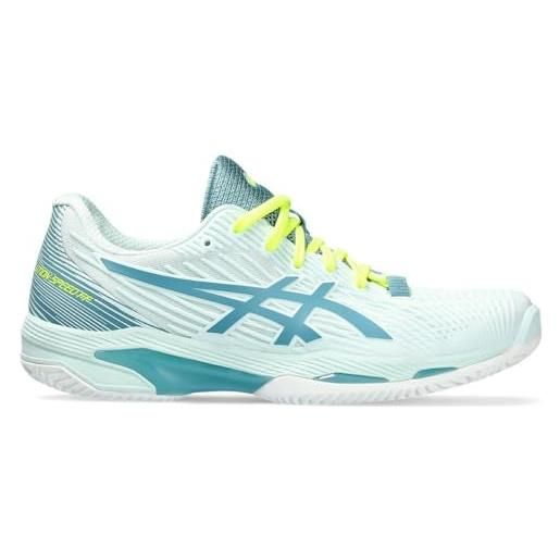 ASICS solution speed ff 2 clay, sneaker donna, soothing sea gris blue, 36 eu