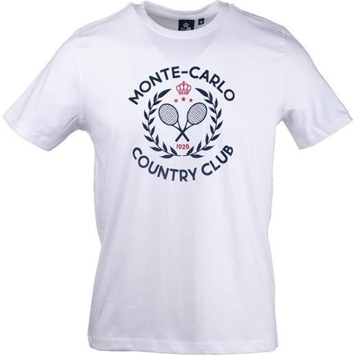 Monte-Carlo t-shirt da uomo Monte-Carlo country club silkscreen print t-shirt - white