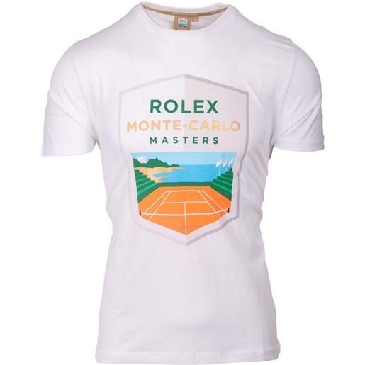 Monte-Carlo t-shirt da uomo Monte-Carlo rolex masters logo print t-shirt - white