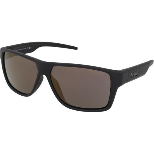 Bollé temper bs042006 | occhiali da sole sportivi | unisex | plastica | rettangolari | nero | adrialenti
