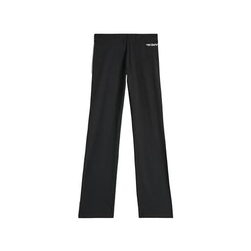 FREDDY - pantaloni donna in jersey vita bassa con gamba dritta, donna, nero, medium