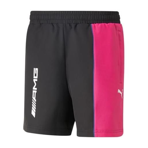 PUMA mercedes amg woven - pantaloncini da uomo, colore: nero/rosa, nero , m
