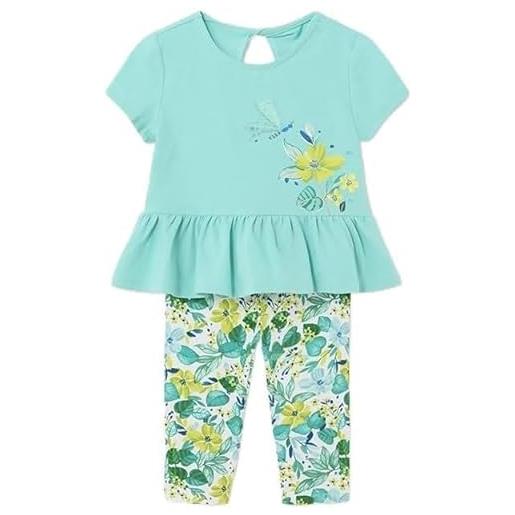 Mayoral completo bambina 3 anni 36 mesi - 98 cm color agata con legging e t-shirt