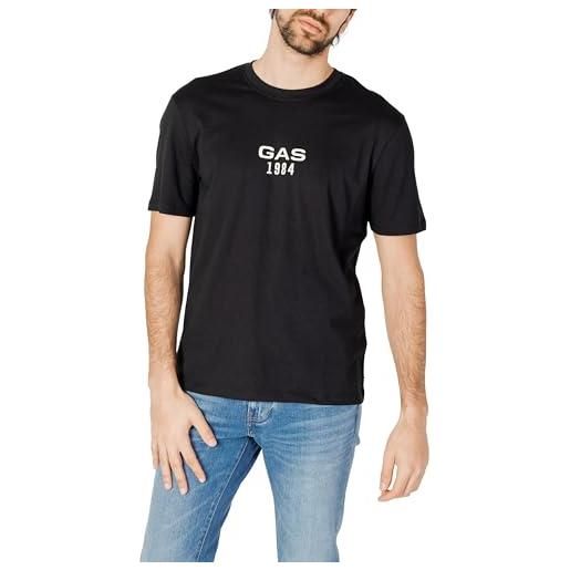 Gas t-shirt maniche corte dharis 1984 a6997 0200 nero - 133614000009_l