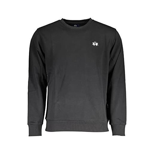 La Martina black cotton sweater