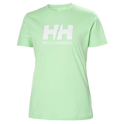 Helly Hansen w hh logo t-shirt ss tshirt, mint, l women's