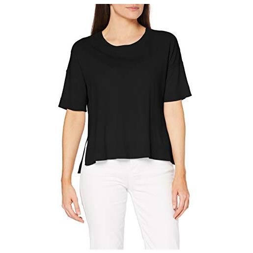 SELECTED FEMME slfwille ss knit o-neck noos t-shirt, nero (black black), 42 (taglia produttore: small) donna