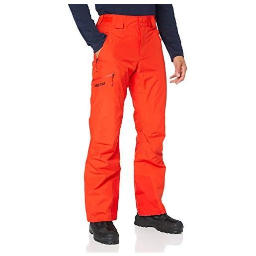 Marmot - pantaloni da uomo lightray, rosso victory, s