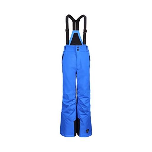 Killtec gauror jr 00339-blu scuro 152 - pantaloni funzionali da sci da ragazzo con pettorina rimovibile, paraneve e protezione bordi, impermeabili, traspiranti