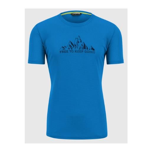 Karpos loma print jersey indigo b. T-shirt m/m blu elettrico uomo