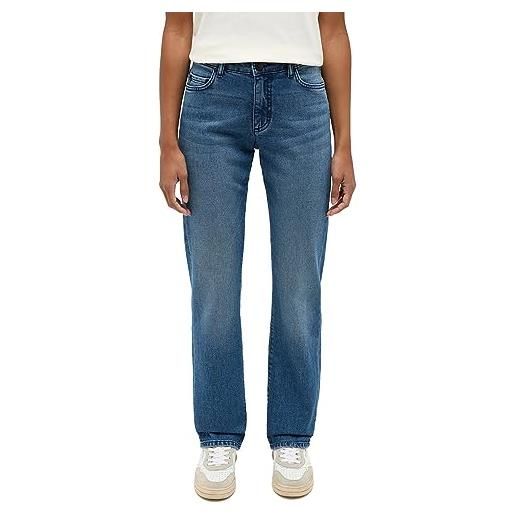 Mustang style crosby relaxed straight jeans, blu (blu medio 582), 27w / 32l donna