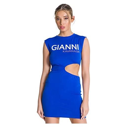 Gianni Kavanagh blue gianni dress vestito casual, blu, l donna