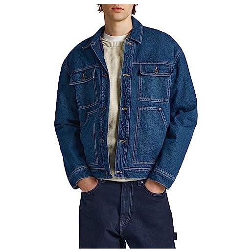 Pepe Jeans young reclaim, giacca uomo, blu (denim), l