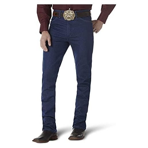 Wrangler - jeans da uomo stile cowboy, modello slim fit indigo 35w x 30l (us taglia)